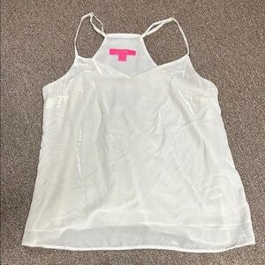 Lilly Pulitzer White Sleeveless Camisole Tank Top